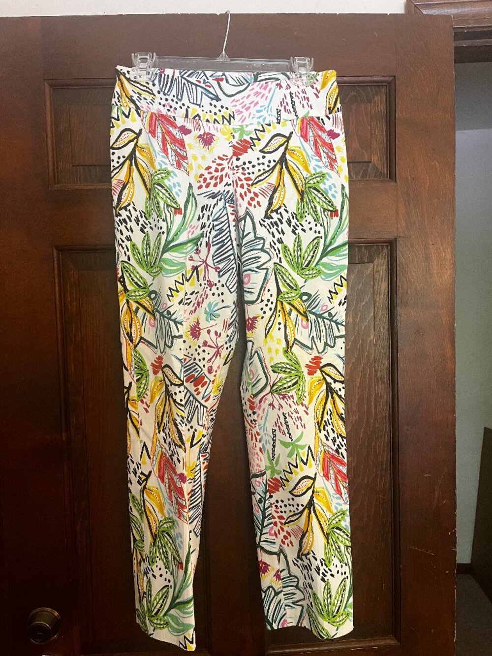Up! Pants Size 8, Tropical Floral Pull on Pants